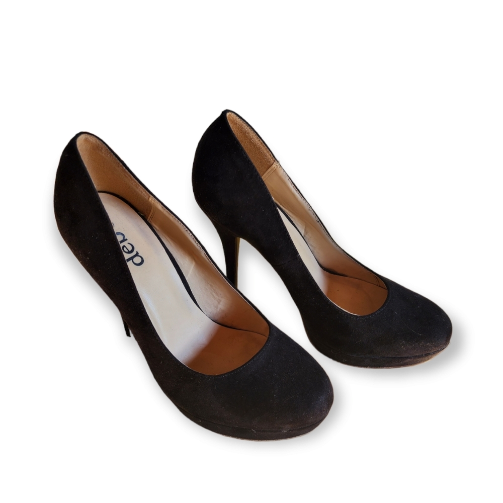 Deb Black Stiletto Heels Size 9